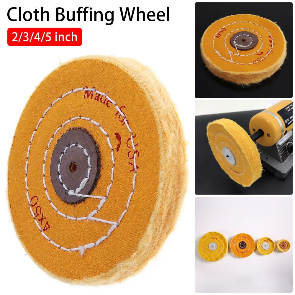 Power Tools Yellow - 2/3/4/5Inch Buffing Wheel Yellow Cotton Pad