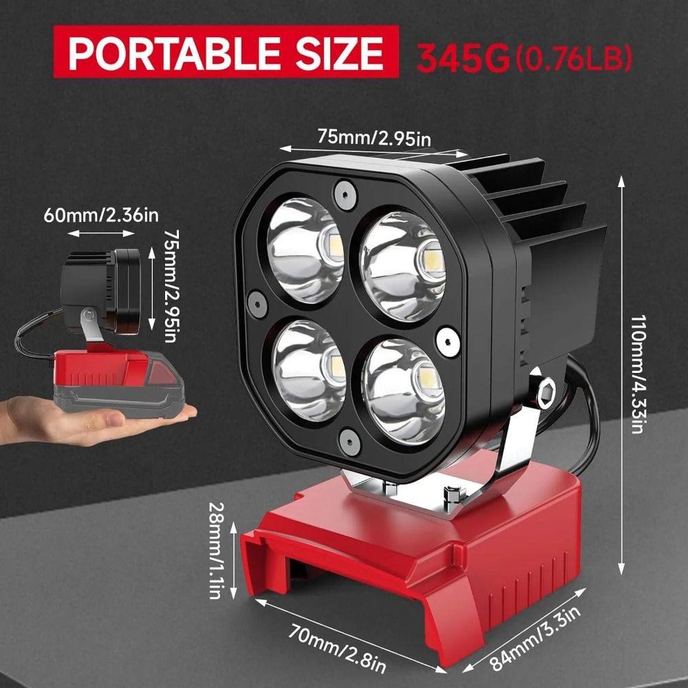 6500K, 6000LM Job Site Lightin - огляд і ціна Power Tools Construction