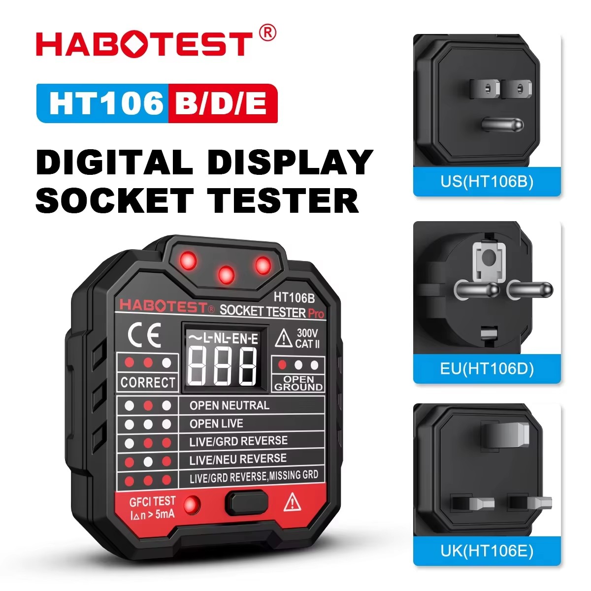 HT106 Digital Socket Tester Pr - огляд і ціна Power Tools Uk Review