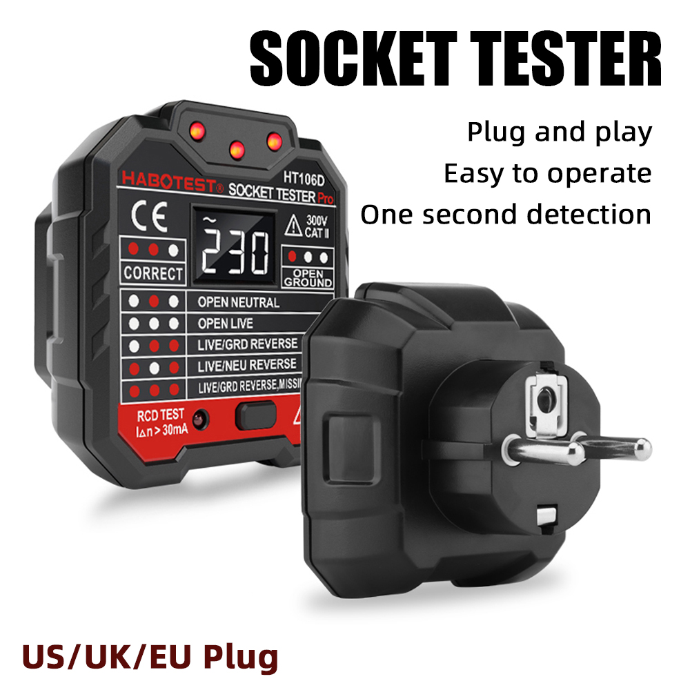 Outlet Tester Voltage Detector - огляд і ціна Power Tools Uk Review