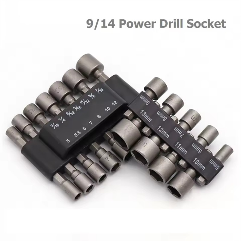 9/14Pcs Set Socket Wrench Powe - огляд і ціна Power Tools Extension
