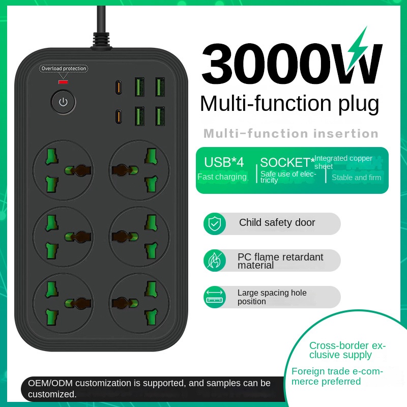 13A Universal Power Strip Sock - огляд і ціна Power Tools Extension