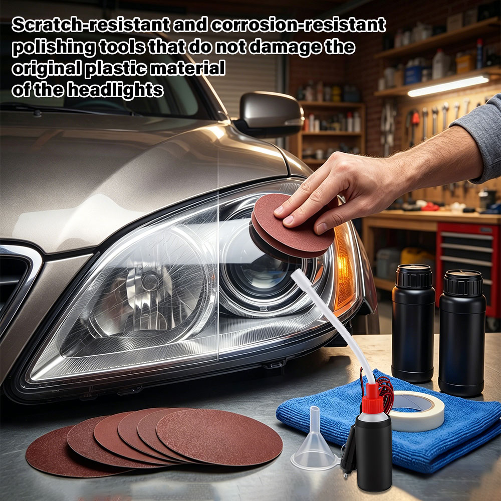 Car Headlight Lens Restoration - огляд і ціна Power Tools Yellow